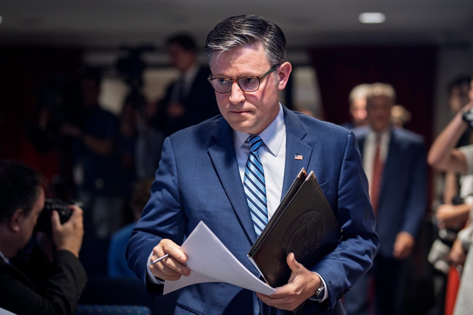 Johnson says that Bondi needs to 'present and explain' the handling of Epstein archives