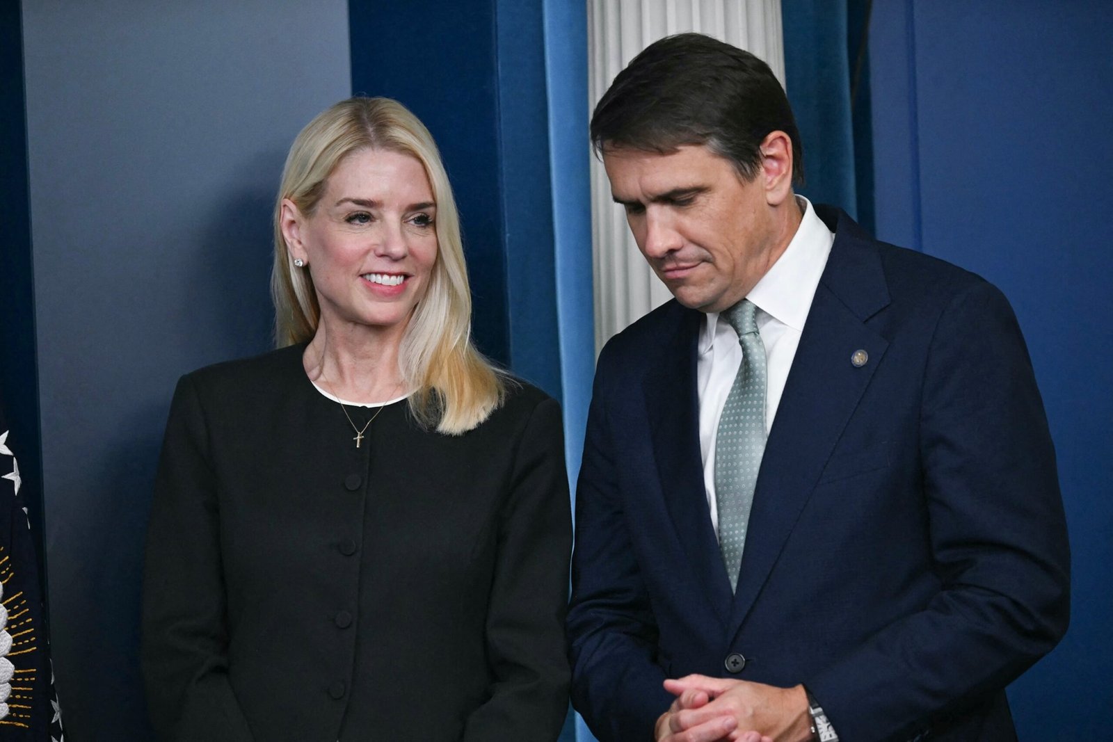 The attached attorney general Todd Blanche will meet with Ghislaine Maxwell of Epstein, says Bondi, says Bondi.