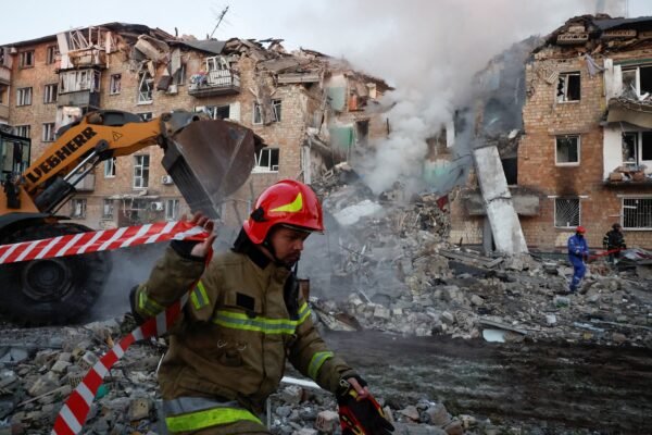 Photo: Consequences of a Russian missile and drone attack on kyiv in Kyiv