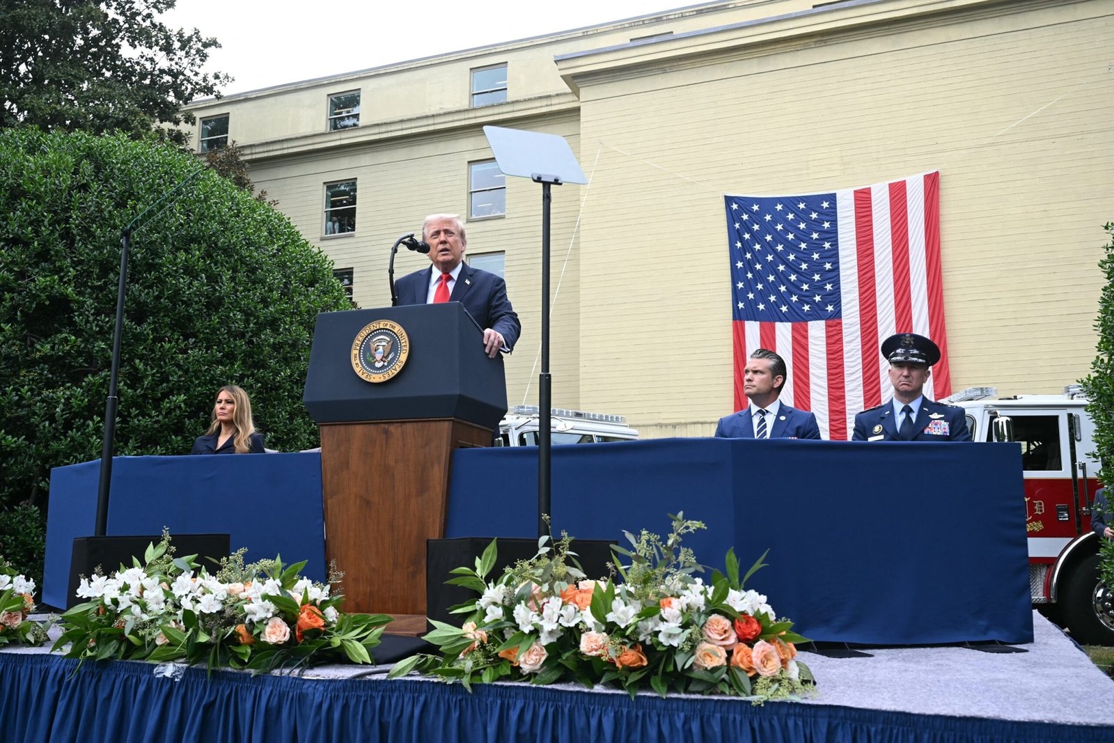 Trump Admin Live updates: Trump has received heroes on September 11 in the Pentagon