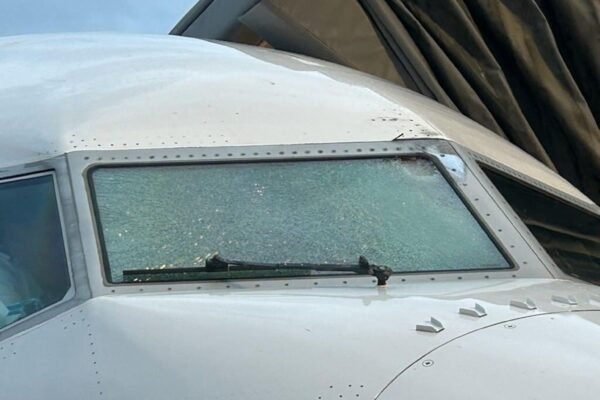 Object that hit windshield of United flight may have been weather balloon, company says