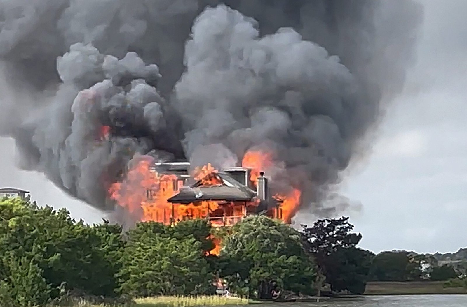 The house of the South Carolina Judge destroyed by fire; officials investigating the cause