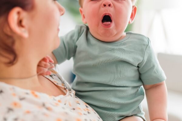 PHOTO: A baby coughs in an undated file photograph.