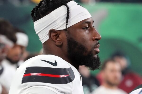 PHOTO: New York Jets defensive player Kris Boyd, pictured on Oct. 31, 2024, while playing for his former team, the Houston Texans, at Met Life Stadium in East Rutherford, New Jersey.